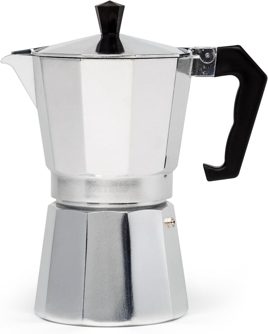 Primula Classic silver cast aluminum stovetop moka pot coffee maker