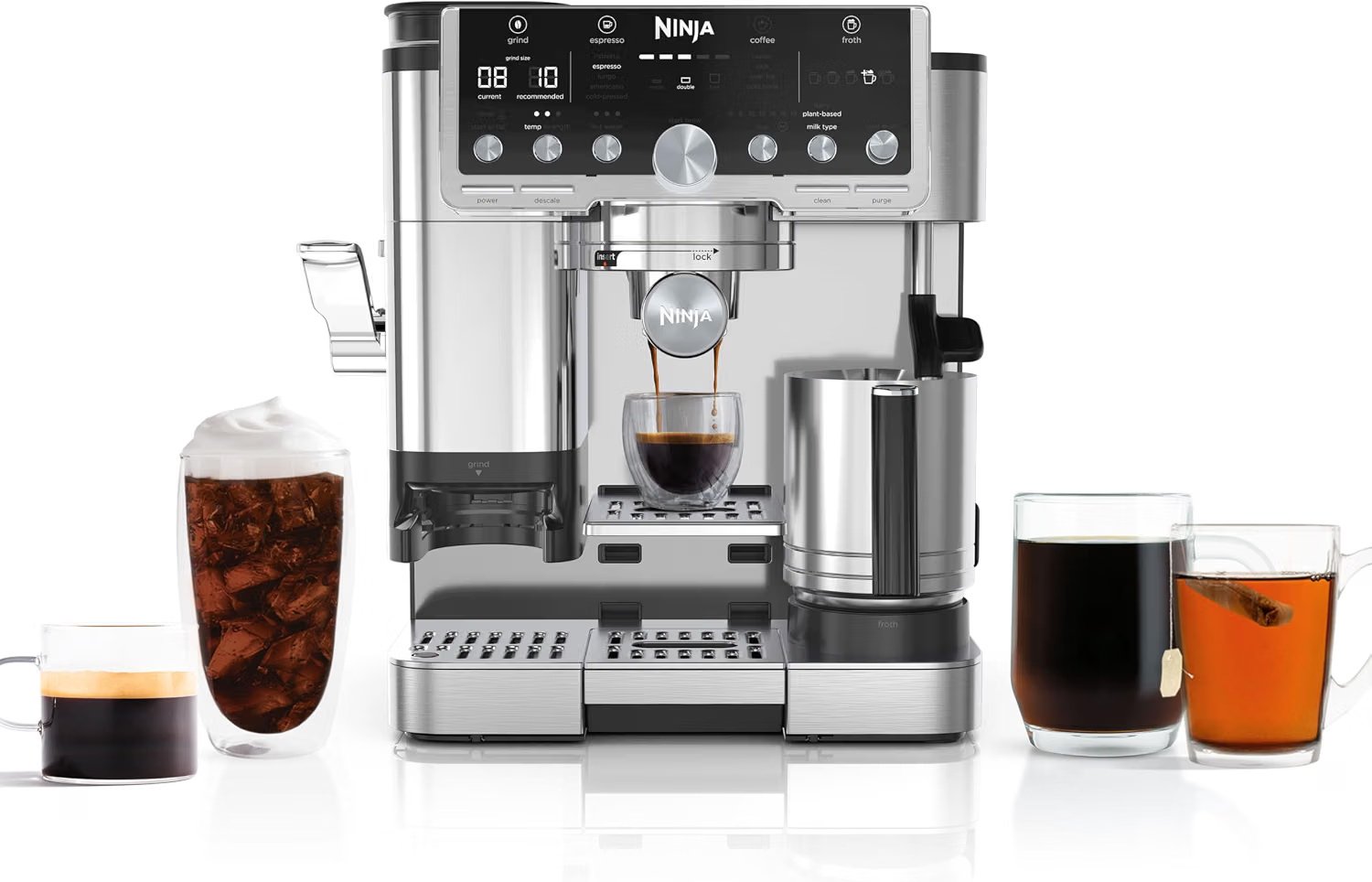 Ninja Luxe Cafe Pro ES701 espresso machine with independent hot water for Americano