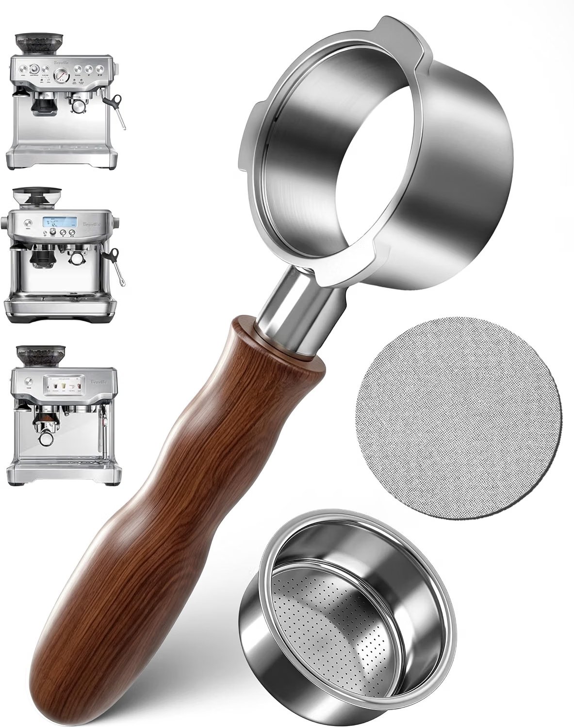 54mm bottomless portafilter for compatible Breville espresso machines