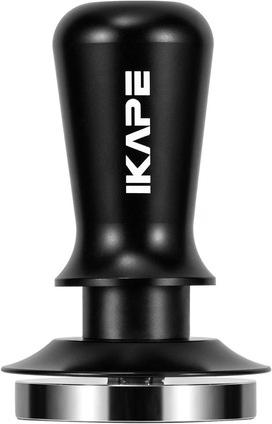 IKAPE 53.3mm calibrated spring loaded espresso tamper for Breville 54mm baskets