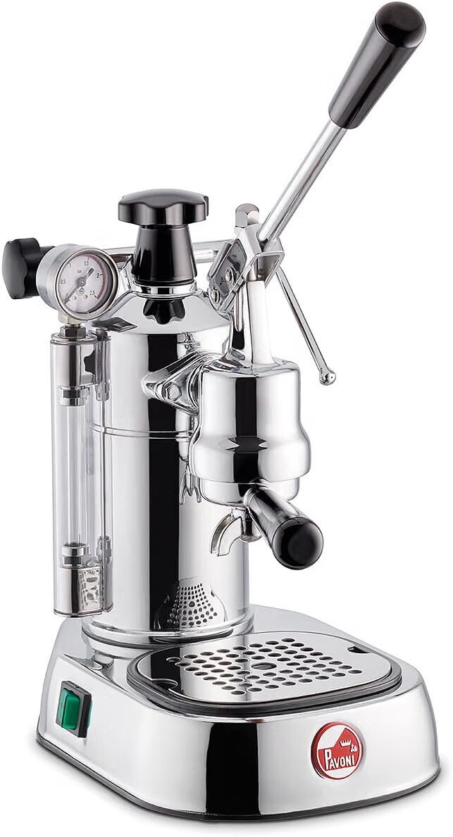 La Pavoni PC-16 Professional chrome manual lever espresso machine